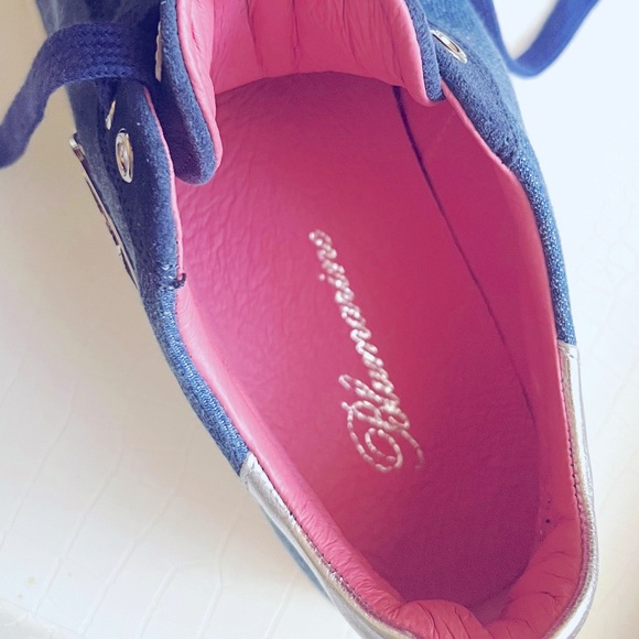 BLUMARINE Women’s Denim Sneakers New in the Box - Picture 6 of 6